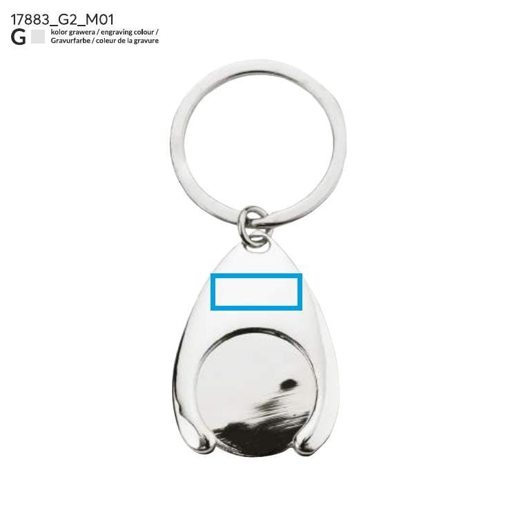 Brelok 2 w 1 TOKEN srebrny