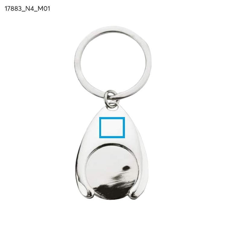 Brelok 2 w 1 TOKEN srebrny