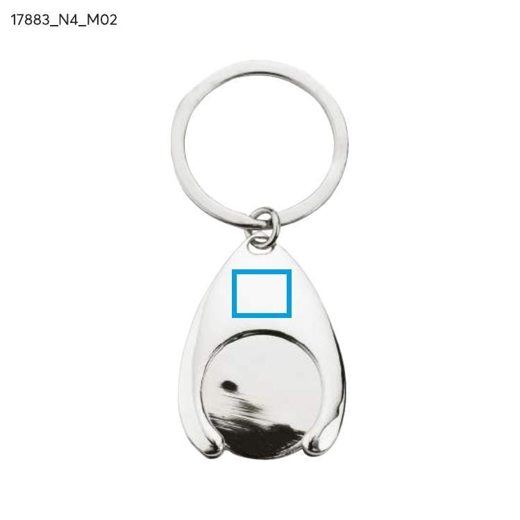 Brelok 2 w 1 TOKEN srebrny