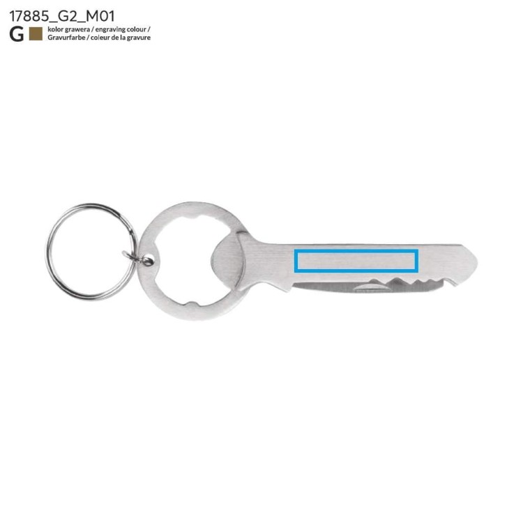 Otwieracz z korkociągiem ALCO srebrny