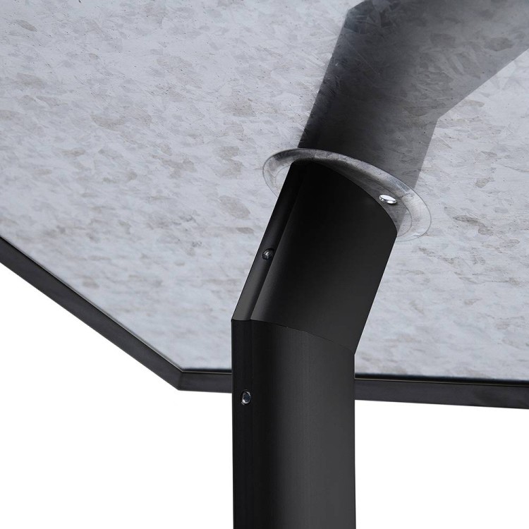 Stojak na menu A4 czarny stojak prezenter na kartę menu stojak informacyjny prezentacyjny z ramką A4 pionowo do restauracji gastronomii do hotelu stojak na plakat Menu Board