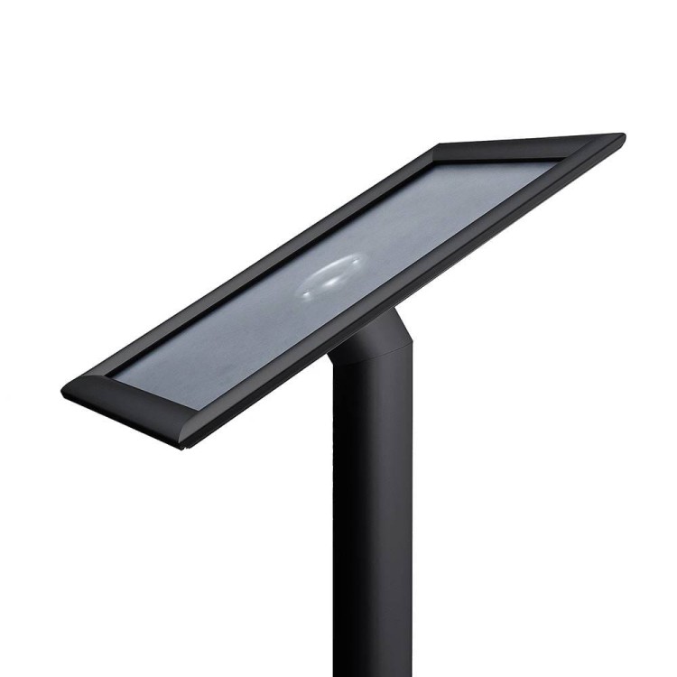 Stojak na menu A3 czarny stojak prezenter na kartę menu stojak informacyjny prezentacyjny z ramką A3 do restauracji gastronomii do hotelu stojak na plakat Menu Board