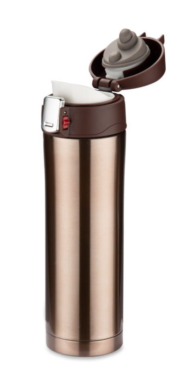 Kubek termiczny LOCK 440 ml brązowy