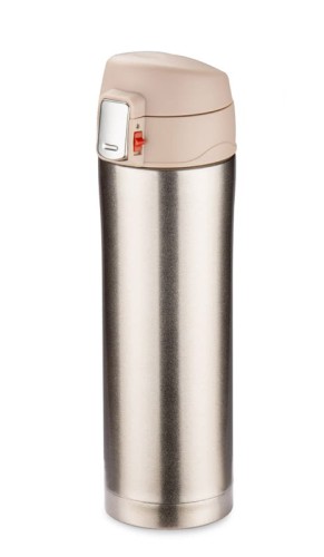 Kubek termiczny LOCK 440 ml szampański (jasnozłoty)