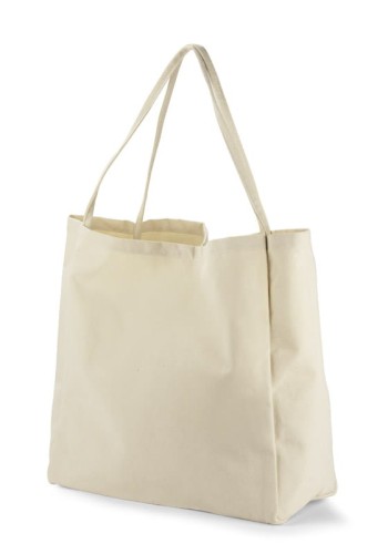Torba bawełniana LARO 340 g beżowy (naturalny) z logo