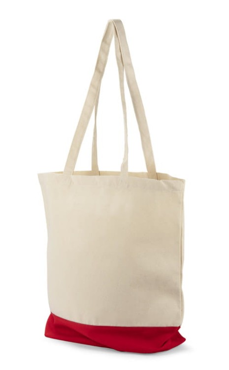 Torba bawełniana VIBO 340 g czerwony z logo