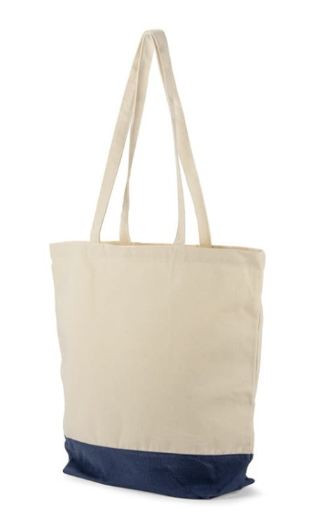 Torba bawełniana VIBO 340 g granatowy z logo