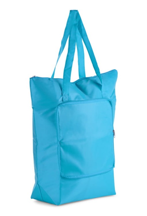 Torba składana PINO niebieski z logo