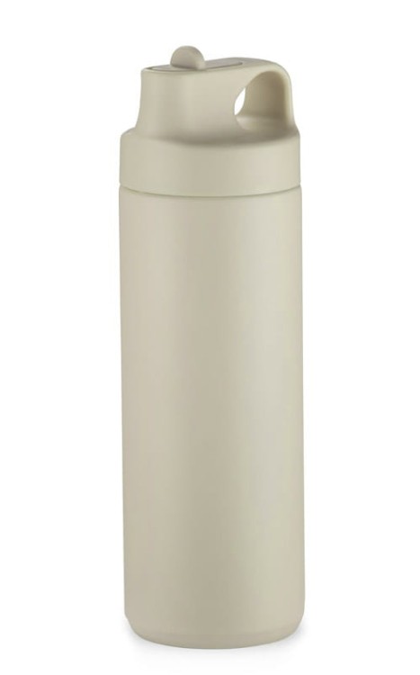 Bidon termiczny VELORA 500 ml beżowy (naturalny) z logo