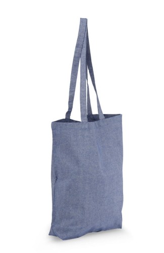 Torba bawełniana LAN 140 g granatowy z logo