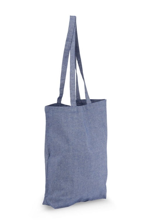 Torba bawełniana LAN 140 g granatowy z logo