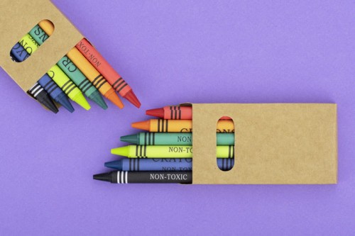 Kredki świecowe 6 szt. PICTA beżowy (naturalny)