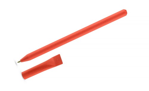 Długopis papierowy PINKO czerwony z logo