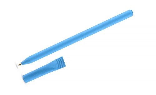 Długopis papierowy PINKO błękitny z logo