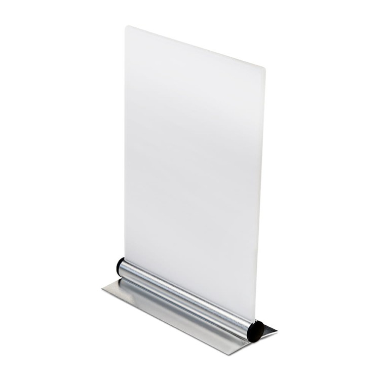 Stojak akrylowy A4 Omni, informacyjny na ulotki, plakaty, broszury