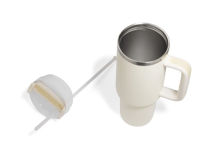 Kubek termiczny STANLI 1000 ml beżowy (naturalny) z logo