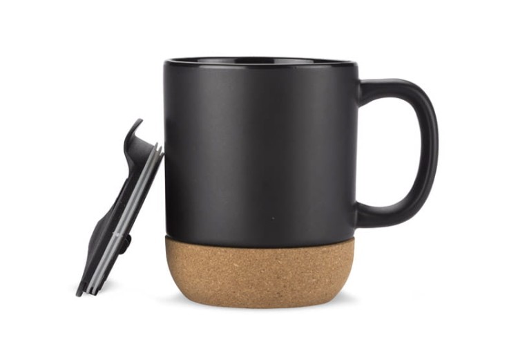 Kubek SOFTEL 300 ml czarny z logo