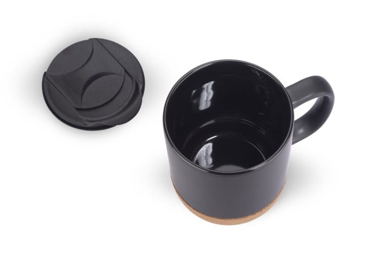 Kubek SOFTEL 300 ml czarny z logo