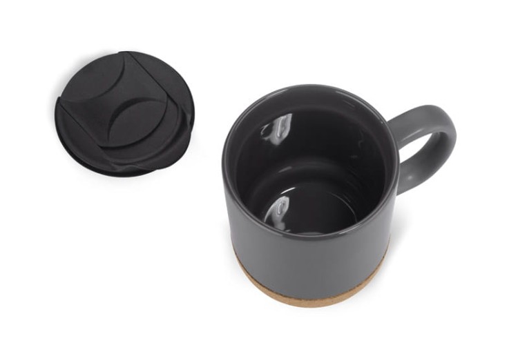 Kubek SOFTEL 300 ml popielaty (szary) z logo