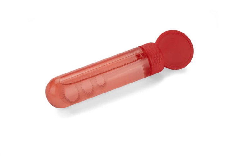 Bańki mydlane BUBBLES, 30 ml czerwony z logo