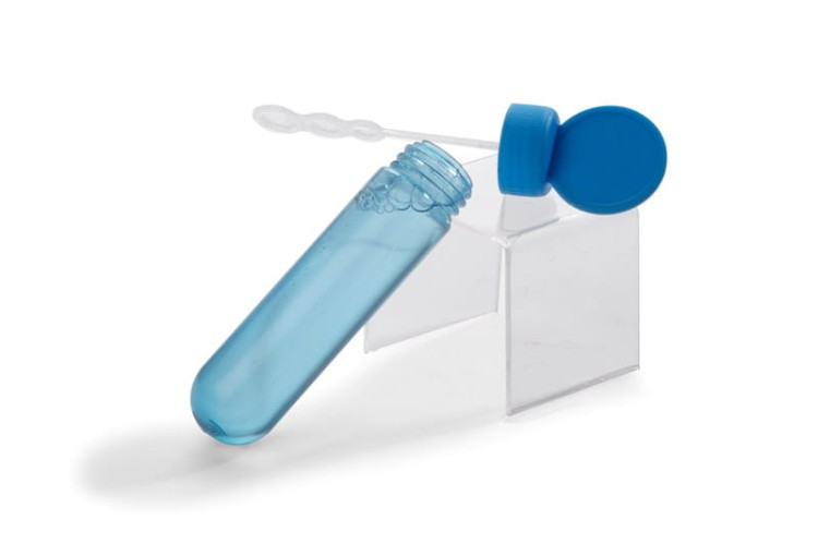 Bańki mydlane BUBBLES, 30 ml niebieski z logo