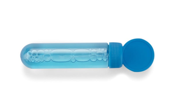 Bańki mydlane BUBBLES, 30 ml niebieski z logo