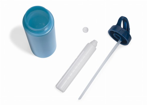 Bidon do wody z wkładem chłodzącym CHANGE 700 ml niebieski z logo