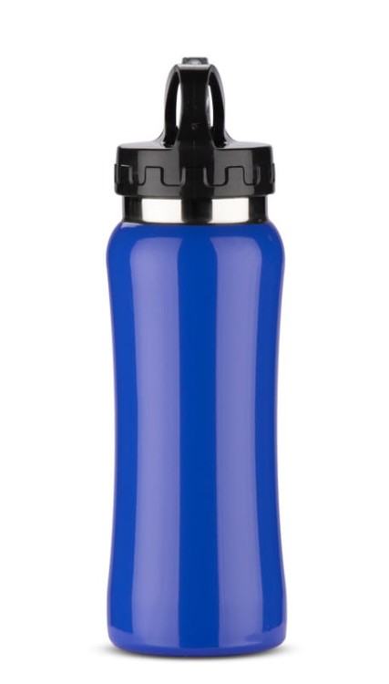 Bidon stalowy PATRO 600 ml niebieski z logo