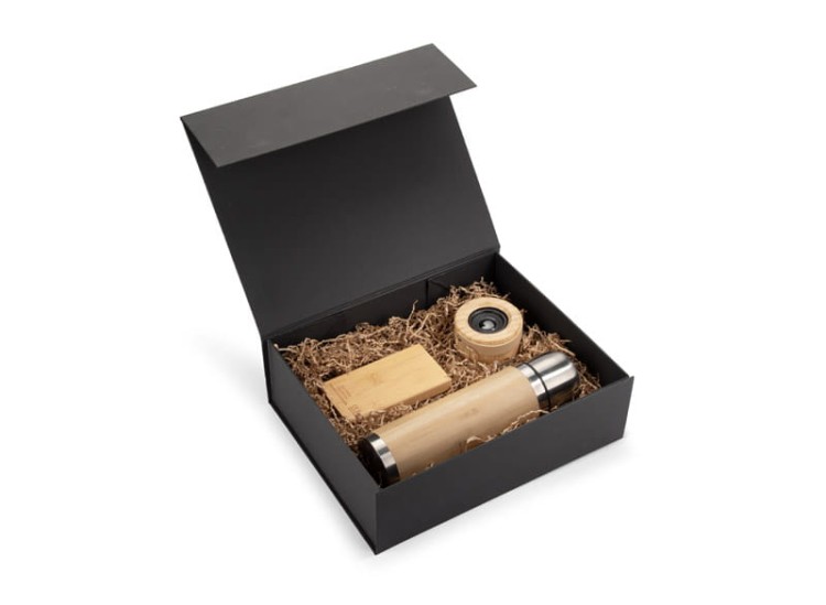 Pudełko prezentowe MAGIC "L" czarny z logo