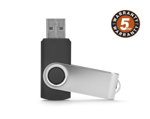 Pamięć USB 3.0 TWISTER 16 GB czarny z logo