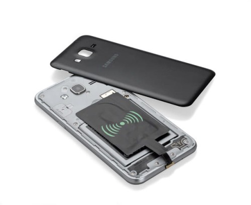 Adapter micro USB do ładowania indukcyjnego INDO czarny z logo