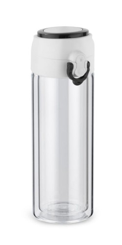 Bidon szklany VAKO 260 ml czarny z logo