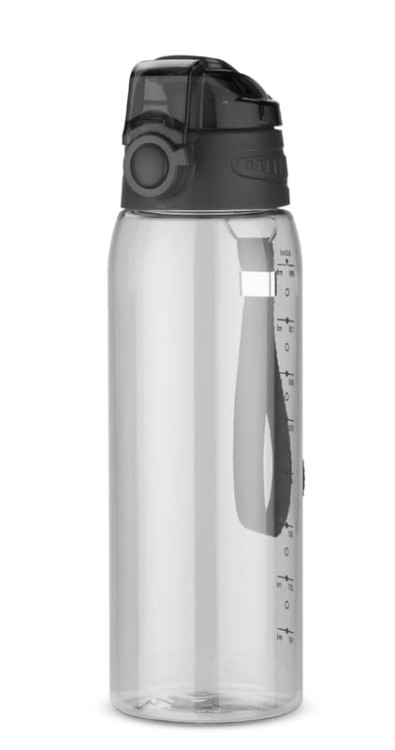 Bidon z miarką 900 ml KOLTER czarny z logo