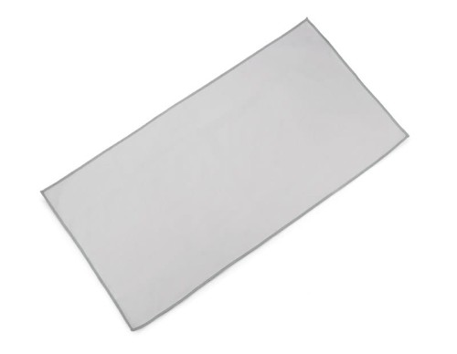 Ręcznik z mikrofibry UKO popielaty (szary) z logo