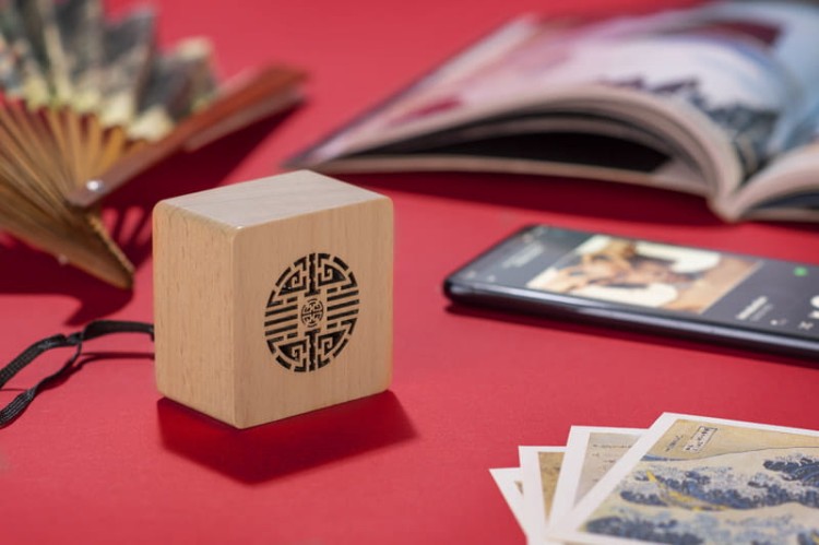 Głośnik bezprzewodowy ORIENT beżowy (naturalny) z logo