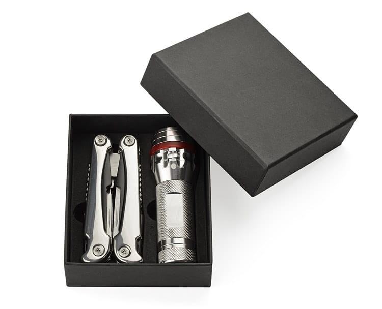 Zestaw podróżny TINKER srebrny z logo