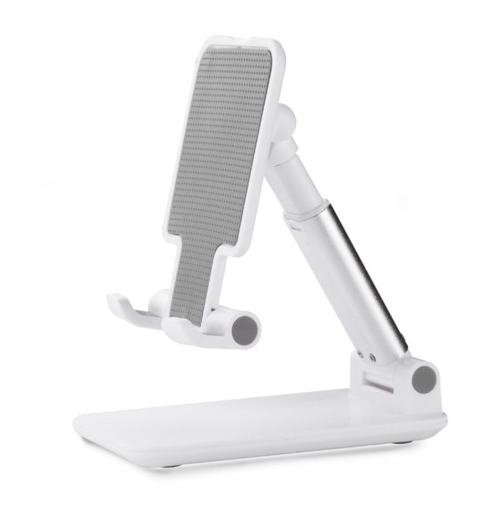 Stojak na telefon MOVIL biały z logo