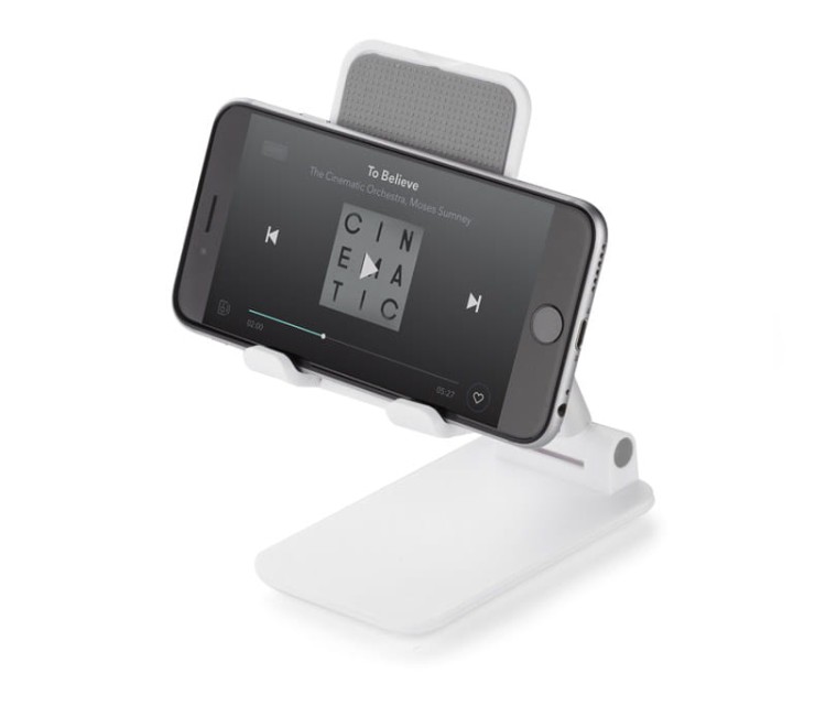 Stojak na telefon MOVIL biały z logo