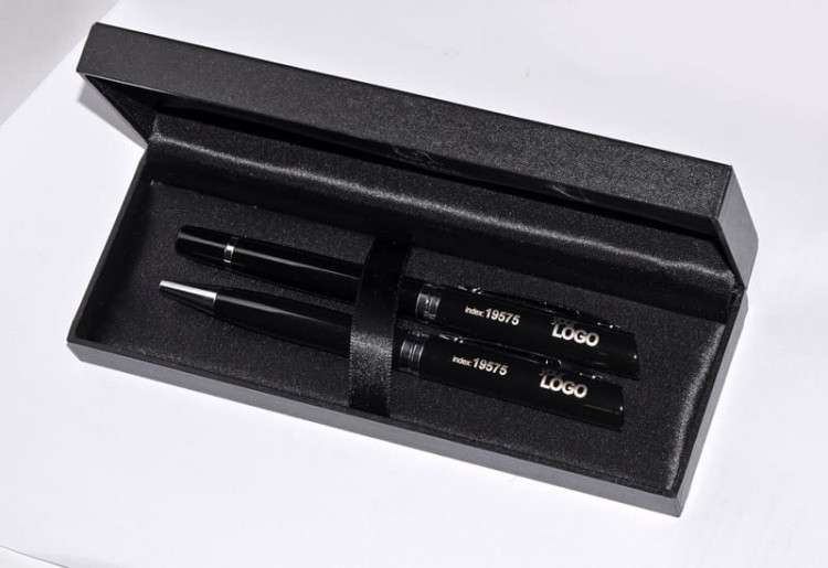 Zestaw piśmienniczy VERMONT czarny