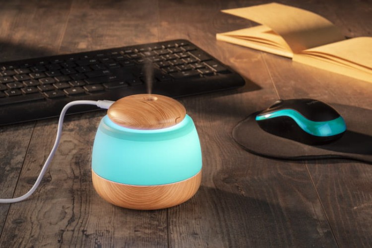 Nawilżacz powietrza AERO brązowy z logo