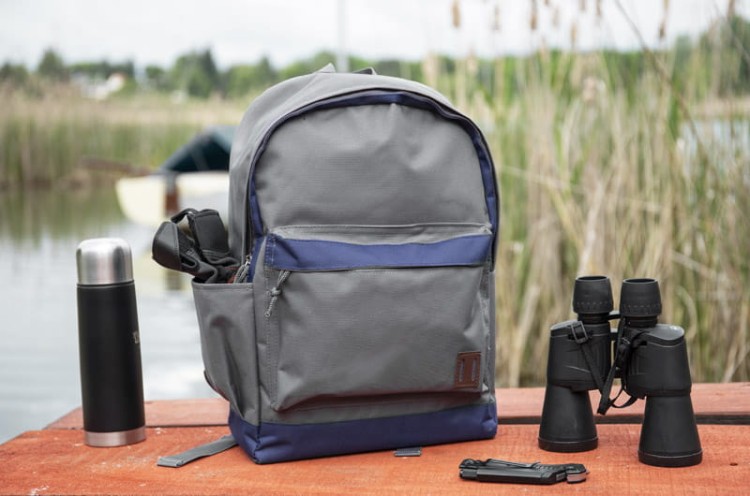 Plecak RPET ENVI popielaty (szary) z logo