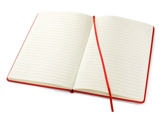 Notes VITAL A5 czerwony z logo