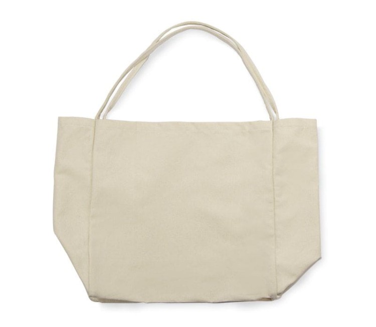 Torba bawełniana LARO 340 g beżowy (naturalny) z logo