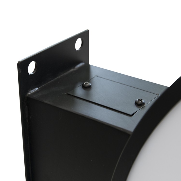 Zewnętrzny kaseton ścienny dwustronny LED semafor koło 50 cm z nadrukiem