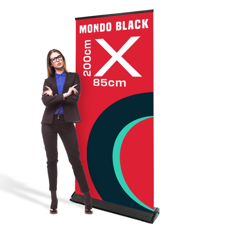 Rollup Mondo Black 85 x 200 cm