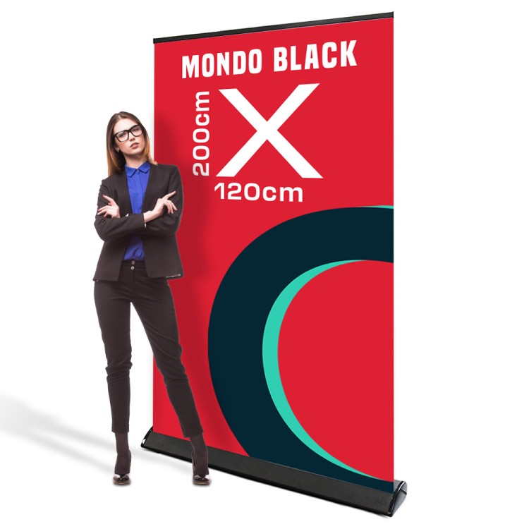 Rollup Mondo Black 120 x 200 cm