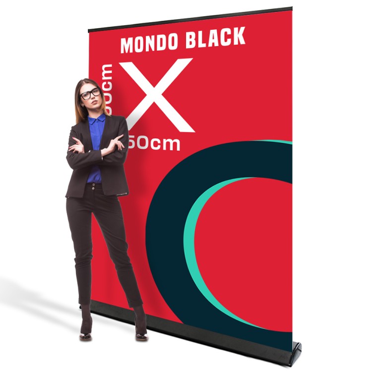 Rollup Mondo Black 150 x 200 cm