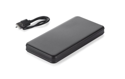 Power bank SIMPLE 10000 mAh czarny z logo