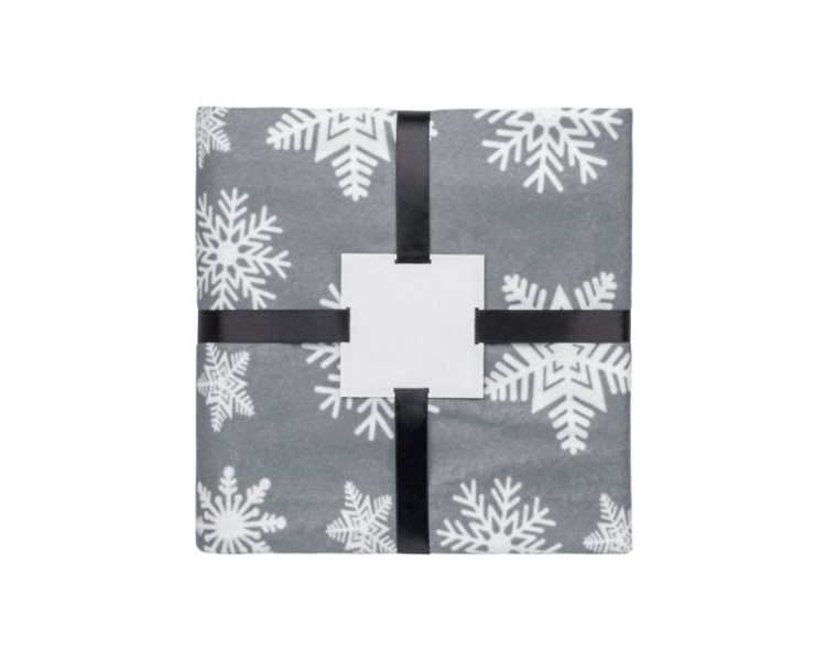 Koc polarowy STELO popielaty (szary) z logo