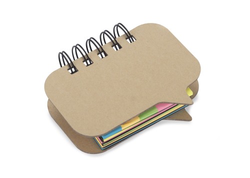 Karteczki samoprzylepne VOXIO beżowy (naturalny) z logo